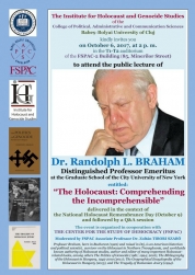 Prelegeri americane pe tema Holocaustului, la FSPAC 